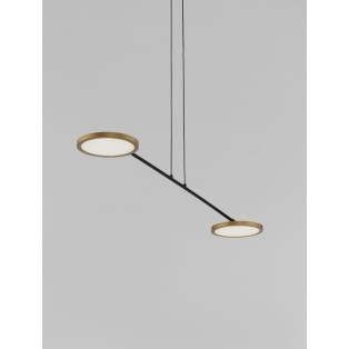 9695253 Висечка светилка 19,39W Лед 3000К 1881Лм SCOPE црна златна NOVA LUCE